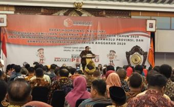 Mantabkan Program di Tahun 2020, Bawaslu Kabupaten Kulon Progo Ikuti Rakornas di Bawaslu RI 