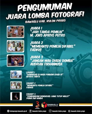 Bawaslu Kulon Progo Umumkan Pemenang Lomba Fotografi dan Debat