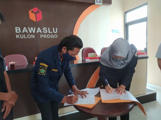 Bawaslu Kulon Progo Menjalin Kerja Sama dengan Karang Taruna Kulon Progo