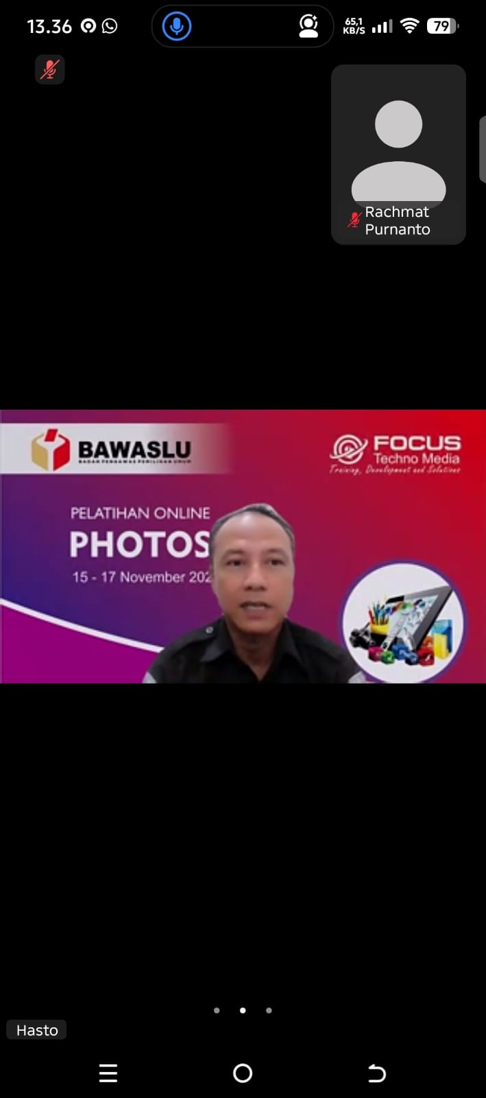 Kepala Bagian Pengawasan dan Humas Bawaslu DIY sedang memberikan penjelasan terkait pengawasan PDPB