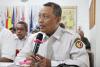 Anggota Bawaslu Kulon Progo, Muh. Isnaini menyampaikan tanggapan dalam rapat pleno terbuka pemutakhiran data pemilih berkelanjutan triwulan III tahun 2026 di KPU Kabupaten Kulon Progo
